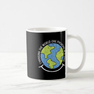 Die Welt ein Phonem zu einer Zeit Dyslexie Bewusst Kaffeetasse