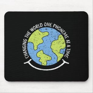 Die Welt ein Phonem zu einer Zeit Dyslexie Bewusst Mousepad