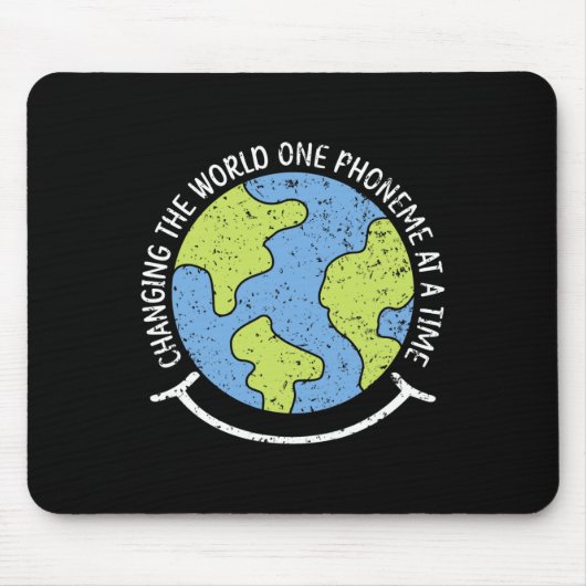 Die Welt ein Phonem zu einer Zeit Dyslexie Bewusst Mousepad (Vorne)