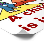 Die Welt eines Kindes liegt in unseren Händen Poster (Ecke)