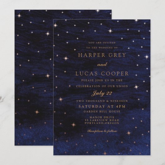 Die Welt Einladung (Vorne/Hinten)