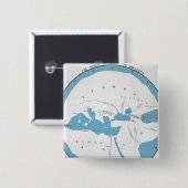 Die Welt entsprechend Hecataeus Button (Vorne & Hinten)