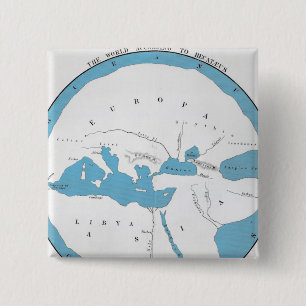 Die Welt entsprechend Hecataeus Button