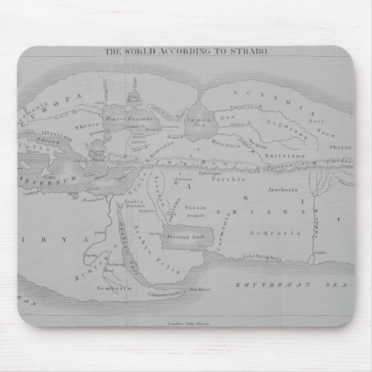 Die Welt entsprechend Strabo Mousepad (Vorne)