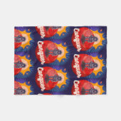 DIE WELT ERFASSEN, AQUI ESTAMOS Y NO NOS VAMOS FLEECEDECKE (Vorderseite (Horizontal))