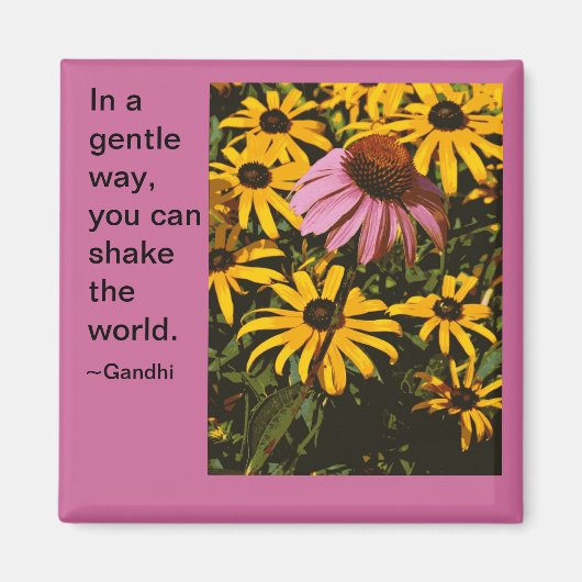 Die Welt erschüttern Magnet (Vorne)