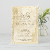 Die Welt erwartet die Einladung zur Kinderdusche (Stehend Vorderseite)