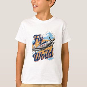 Die Welt fliegen T-Shirt
