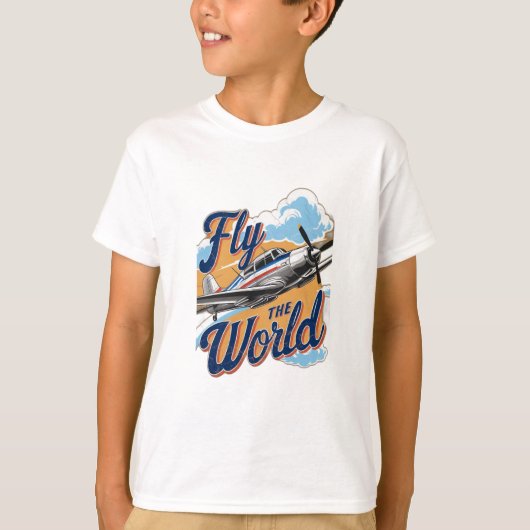 Die Welt fliegen T-Shirt (Vorderseite)