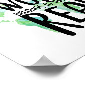Die Welt gehört denen, die Kunstdrucke lesen Poster (Ecke)