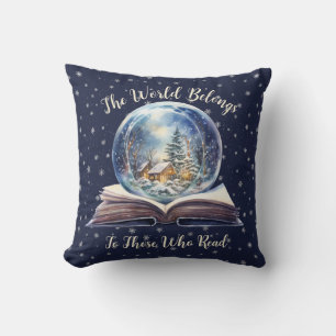 Die Welt gehört denen, die lesen Design Kissen
