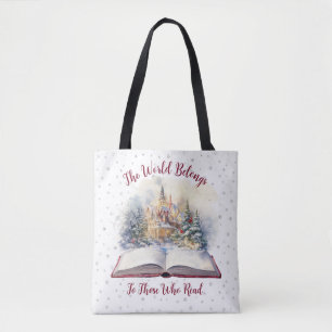 Die Welt gehört denen, die lesen Design Tasche