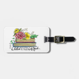 Die Welt gehört denen, die lesen Gepäckanhänger