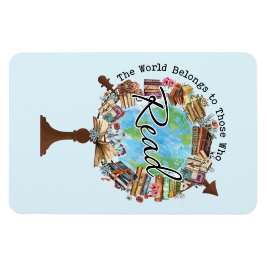 Die Welt gehört denen, die lesen Magnet (Horizontal)