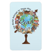 Die Welt gehört denen, die lesen Magnet (Vertikal)