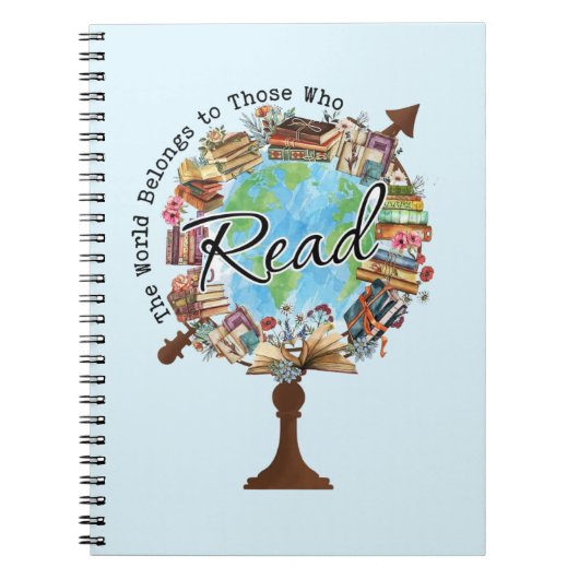 Die Welt gehört denen, die lesen Notizblock (Vorderseite)
