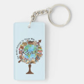 Die Welt gehört denen, die lesen Schlüsselanhänger (Rückseite)