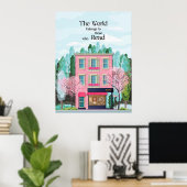 Die Welt gehört denen, die lesen und lesen Poster (Heimbüro)