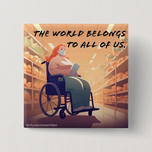 die welt gehört zu uns allen button (Vorderseite)