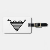 Die Welt gehört zum tapferen Loch-Fitness-Monster Gepäckanhänger (Vorderseite horizontal)