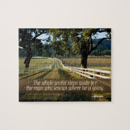 "Die Welt geht weg" inspirierendes Zitat Puzzle