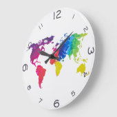 Die Welt Große Wanduhr (Winkel)