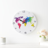 Die Welt Große Wanduhr (Zuhause)