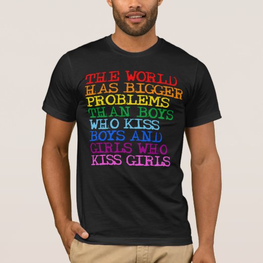 Die Welt hat größere Probleme T-Shirt (Vorderseite)