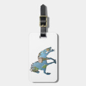 Die Welt hat isländisches Pferd gezaubert Gepäckanhänger (Vorderseite vertikal)