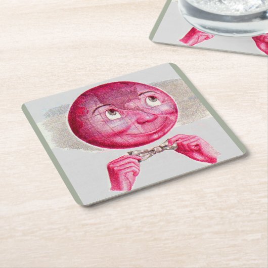 Die Welt im Kopf Rechteckiger Pappuntersetzer (angewinkelt)