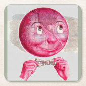 Die Welt im Kopf Rechteckiger Pappuntersetzer (Vorderseite)