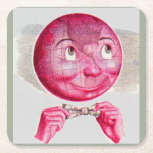 Die Welt im Kopf Rechteckiger Pappuntersetzer