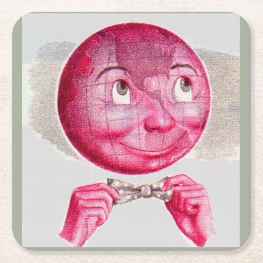 Die Welt im Kopf Rechteckiger Pappuntersetzer (Vorderseite)