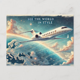 Die Welt im Stil Postkarte