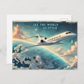 Die Welt im Stil Postkarte (Vorne/Hinten)