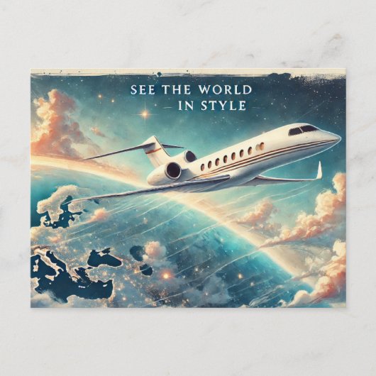 Die Welt im Stil Postkarte (Vorderseite)