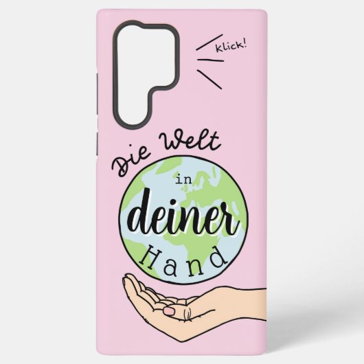Die Welt in deiner Hand Samsung Galaxy Hülle (Rückseite)