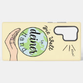 Die Welt in deiner Hand Samsung Galaxy Hülle (Rückseite (Horizontal))