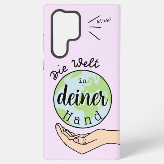 Die Welt in deiner Hand Samsung Galaxy Hülle (Rückseite)