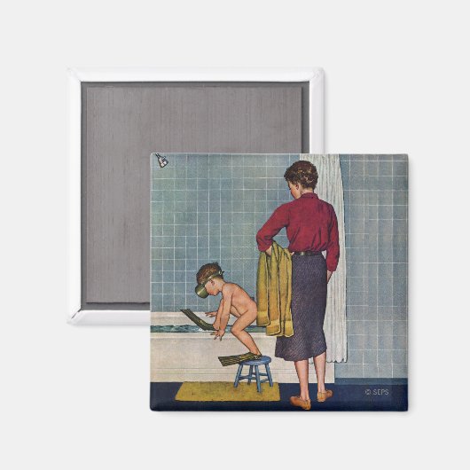 Die Welt in der Tube Magnet (Vorderseite/Rückseite)