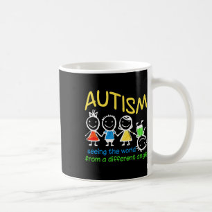 Die Welt in einem anderen Winkel-Autismus zu sehen Kaffeetasse