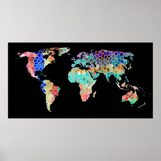 Die Welt in Schwarz Poster (Vorne)