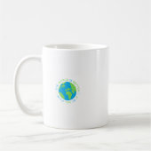 Die Welt ist besser mit dir in ihrem Aufkleber Kaffeetasse (Links)