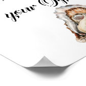 Die Welt ist dein Oyster Klein Poster (Ecke)