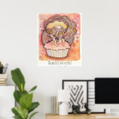 Die Welt ist deine Auster! Poster (Heimbüro)