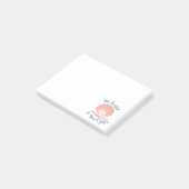 Die Welt ist deine Austernwelt Post-it Klebezettel (angewinkelt)