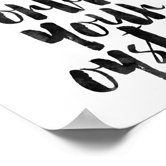 Die Welt ist deine Austernwelt Poster (Ecke)