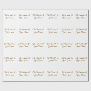 "Die Welt ist deine Leinwand" Minimalist Geschenkpapier