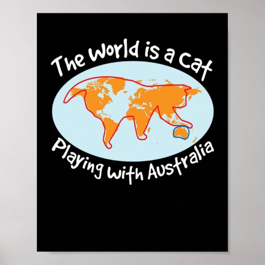 Die Welt ist ein Besitzer von Katzen Poster (Vorne)