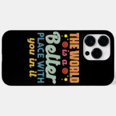 Die Welt ist ein besserer Ort für Sie Case-Mate iPhone Hülle (Rückseite (Horizontal))